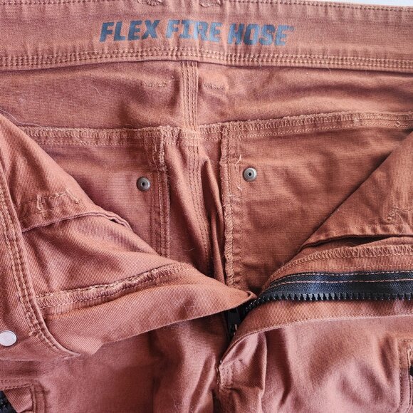 Duluth Trading Company Men's Flex Firehose Shorts Size 30 Rust Orange - Picture 3 of 4